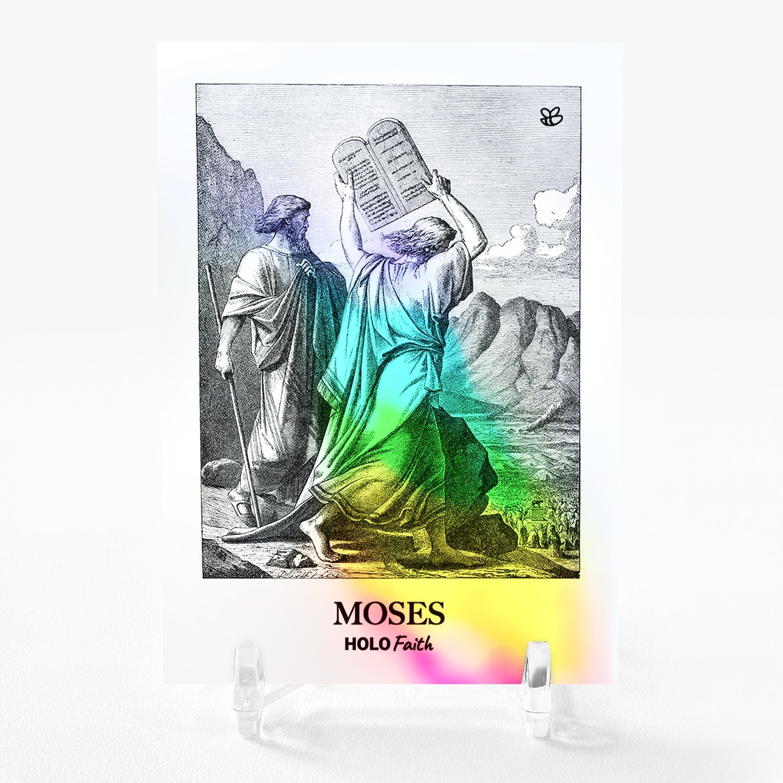 MOSES Breaking the Tablets Art Card 2023 GleeBeeCo Holo Faith #MSBR VERY SPECIAL
