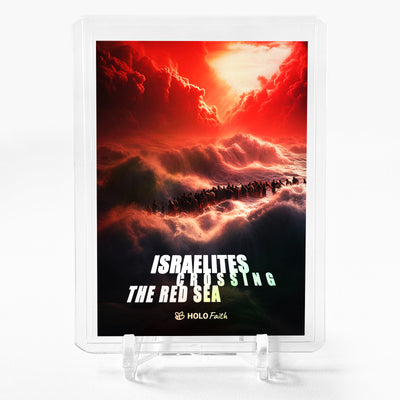 ISRAELITES CROSSING THE READ SEA Art Card Holo Faith 2023 GleeBeeCo #RDDB