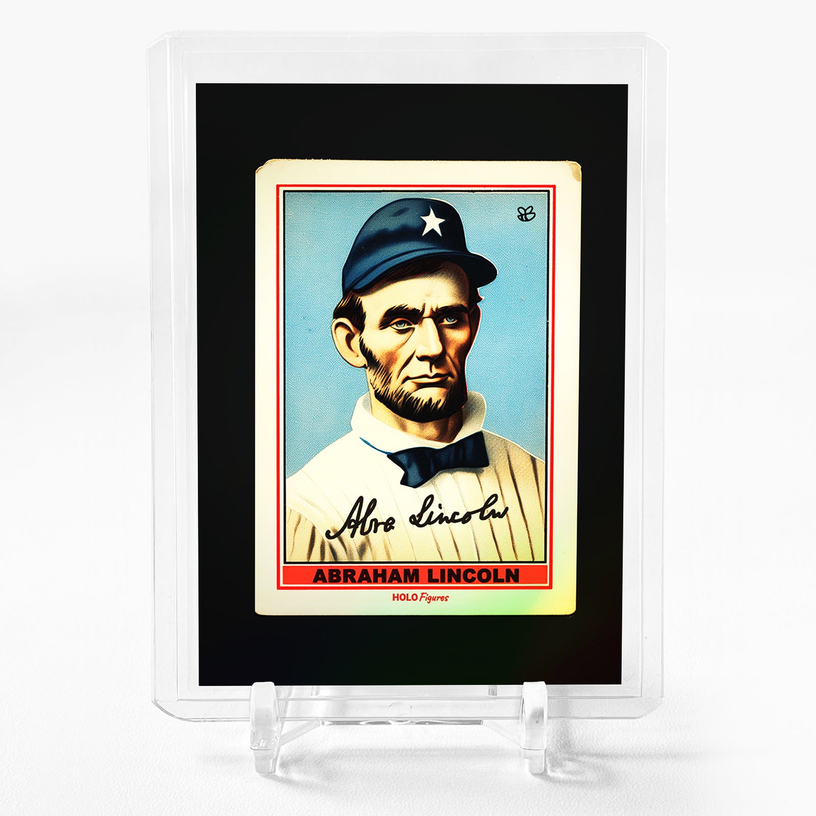 ABRAHAM LINCOLN Card 2023 GleeBeeCo Holo Figures Baseball Tobacco Card #ACD6