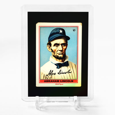 ABRAHAM LINCOLN Card 2023 GleeBeeCo Holo Figures Baseball Tobacco Card #ACD6