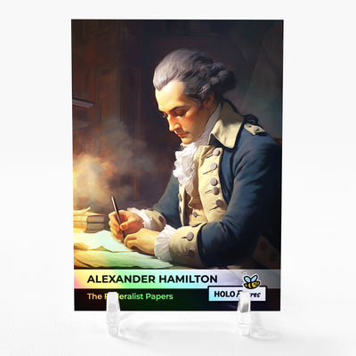 ALEXANDER HAMILTON Holographic Card 2023 GleeBeeCo Holo Figures #AHTF **RARE**