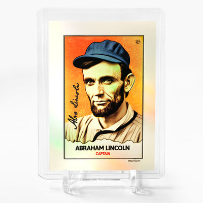 ABRAHAM LINCOLN Art Card Holo Figures 2023 GleeBeeCo Baseball Captain #ARBS