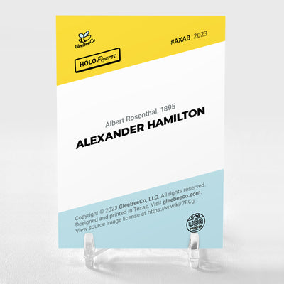 ALEXANDER HAMILTON Art Trading Card 2023 GleeBeeCo Albert Rosenthal, 1895 #AXAB