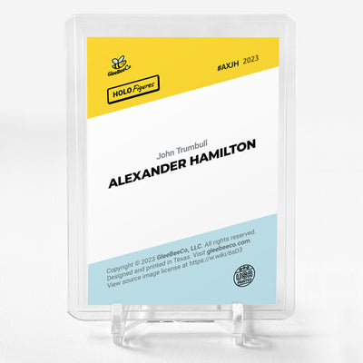 ALEXANDER HAMILTON Art Holographic Card 2023 GleeBeeCo Holo Figures #AXJH