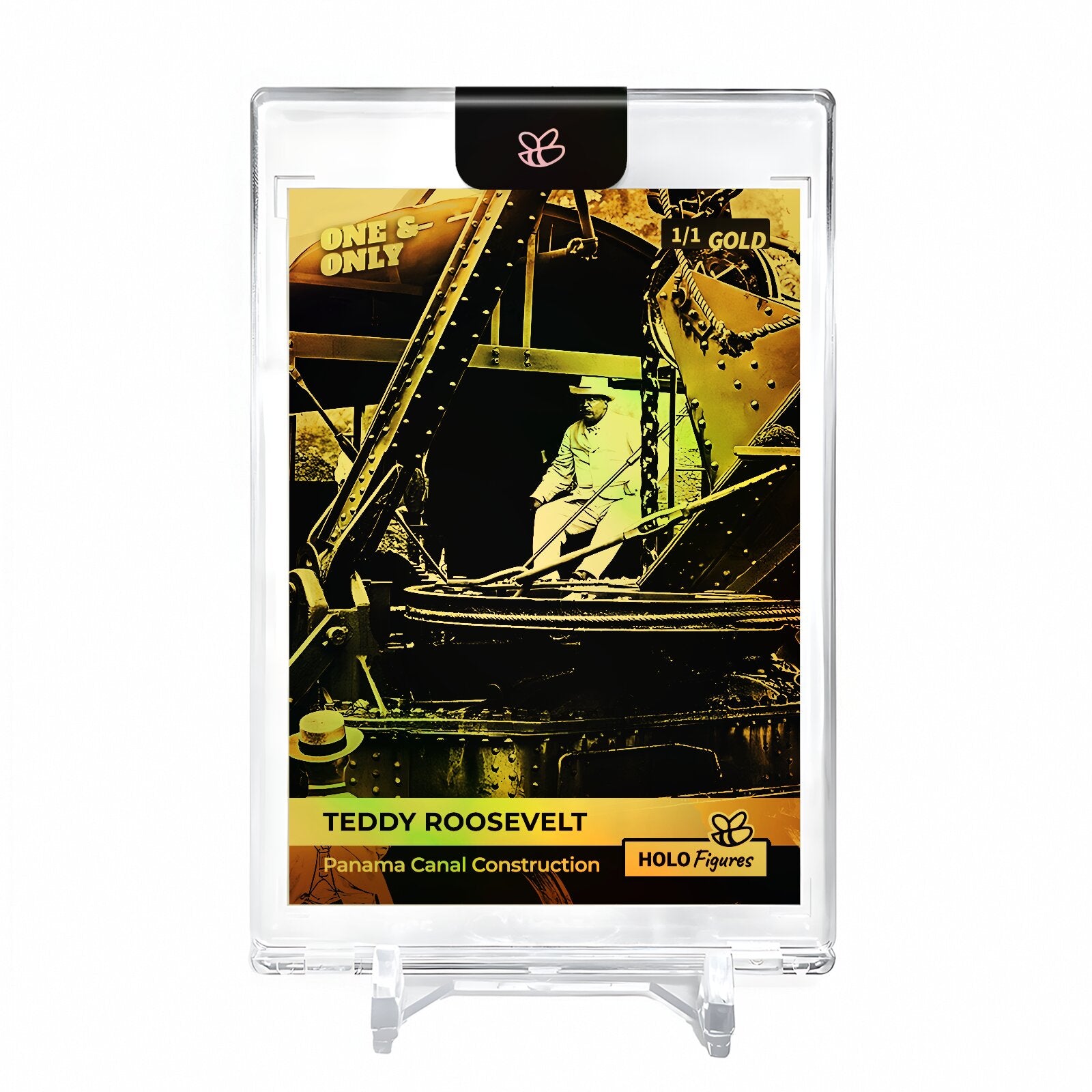 TEDDY ROOSEVELT Holo GOLD Card 2023 GleeBeeCo #B6DD-G 1/1