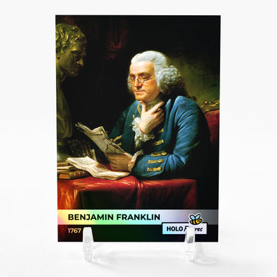 BENJAMIN FRANKLIN Card 2023 GleeBeeCo Holo Figures 1767 #BN17 AWESOME