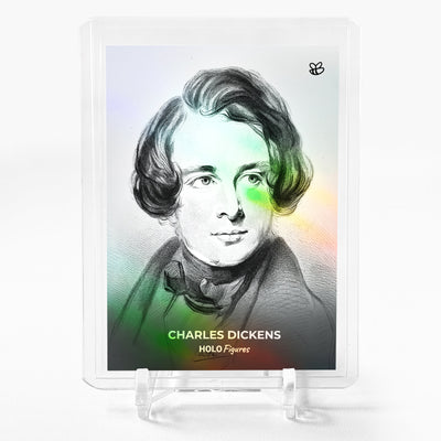CHARLES DICKENS Holographic Card GleeBeeCo Holo Figures #C186 - Jaw-dropping!