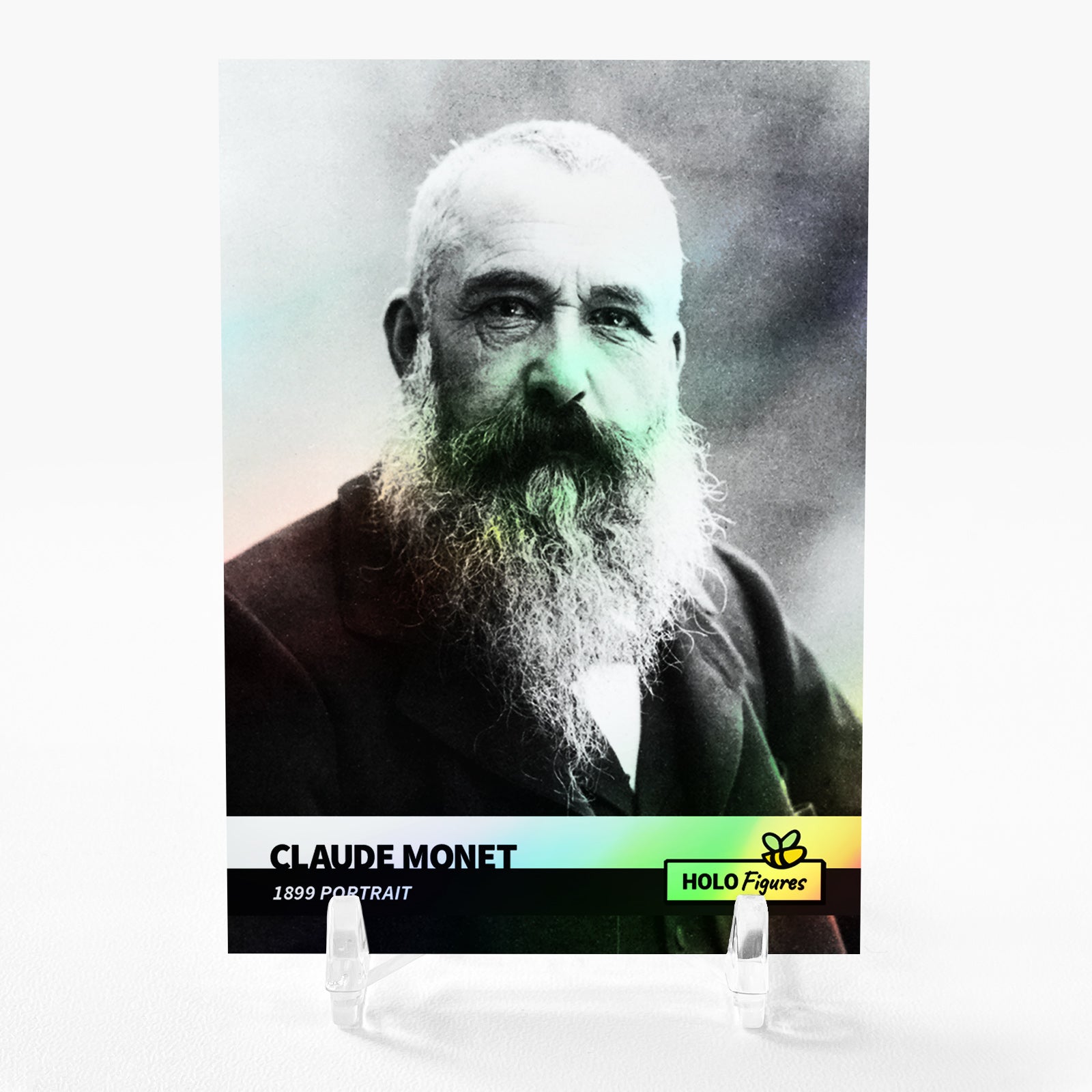 CLAUDE MONET Card 2023 GleeBeeCo 1899 Portrait Holographic #CL18