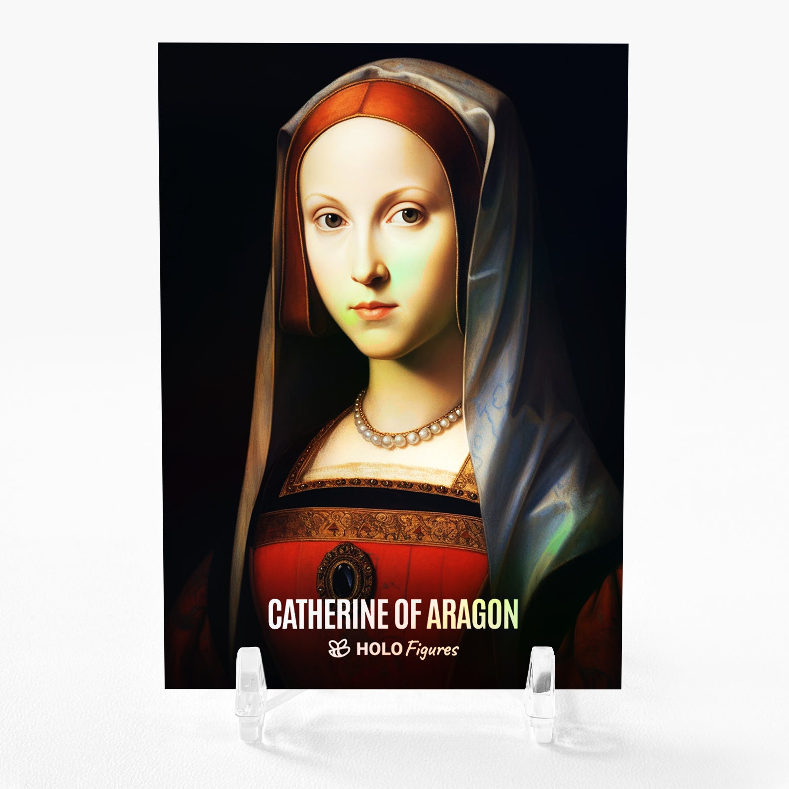 CATHERINE OF ARAGON Art Card Holo Figures 2023 GleeBeeCo Portrait #CTPR