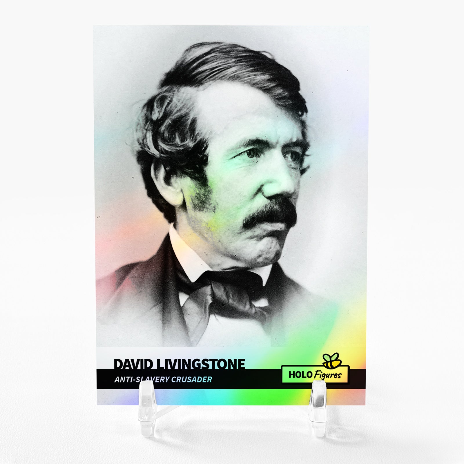 DAVID LIVINGSTONE Holographic Photo Card Holo Figures 2023 GleeBeeCo #DVAT