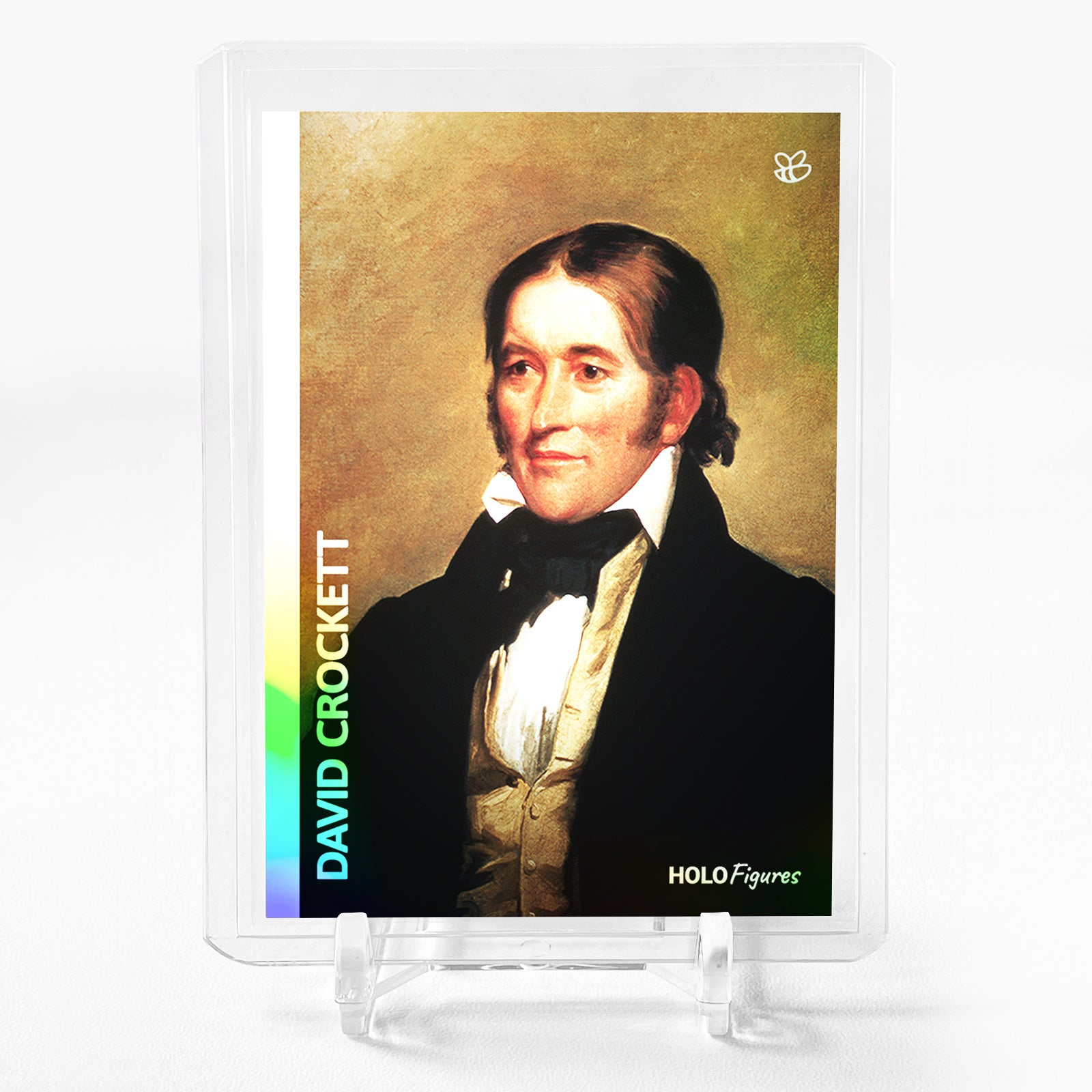 DAVID CROCKETT Soldier and Politician Art Card Holo Figures 2023 GleeBeeCo #DVSL