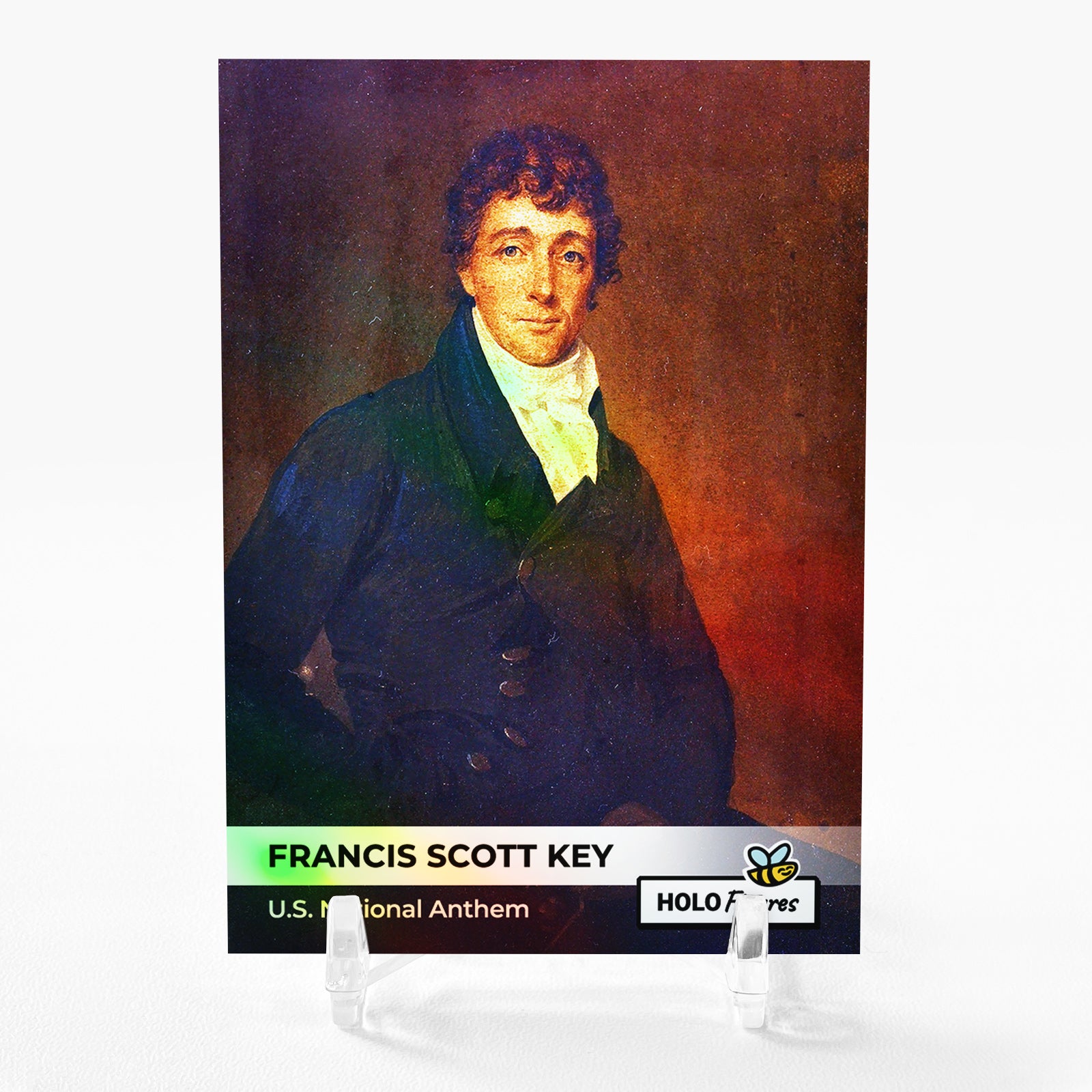 FRANCIS SCOTT KEY Holographic Card 2023 GleeBeeCo Holo Figures #FRUN - Amazing!