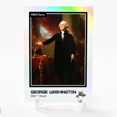 GEORGE WASHINGTON Gilbert Stuart Lansdowne Portrait Card 2023 GleeBeeCo #G428
