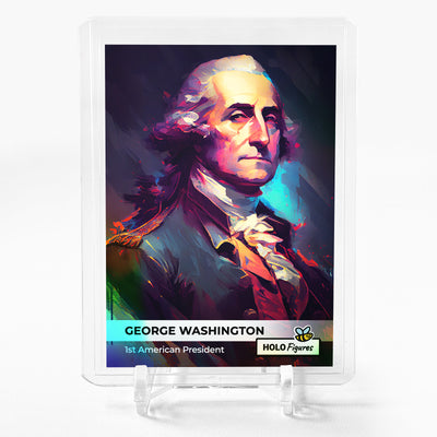 GEORGE WASHINGTON Art Card 2023 GleeBeeCo Holo Figures #GW1A - Wonderful!