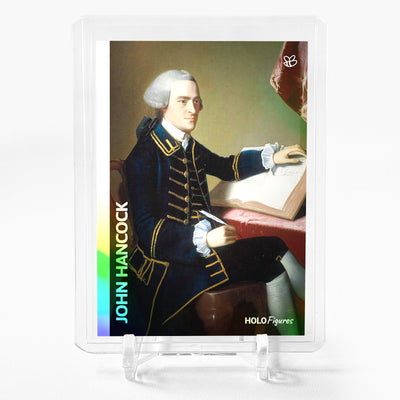 JOHN HANCOCK Card GleeBeeCo Holo Figures American Patriot #JHAR - Wonderful!