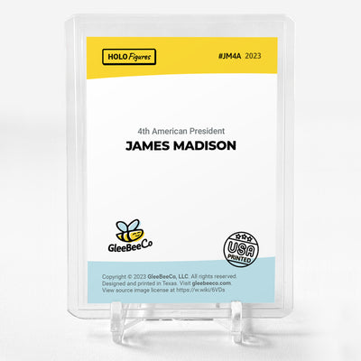JAMES MADISON 4th American President Art Card Holo Figures #JM4A - Wonderful!