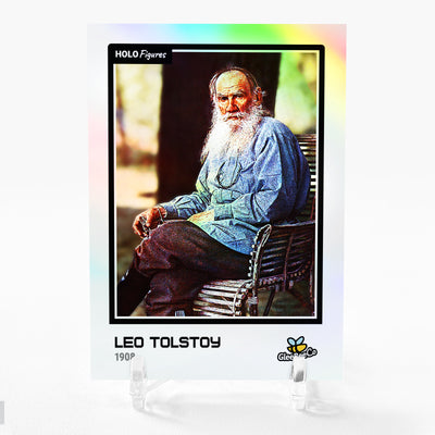 LEO TOLSTOY Holographic Photo Card 2023 GleeBeeCo Holo Figures #LT19 BEAUTIFUL