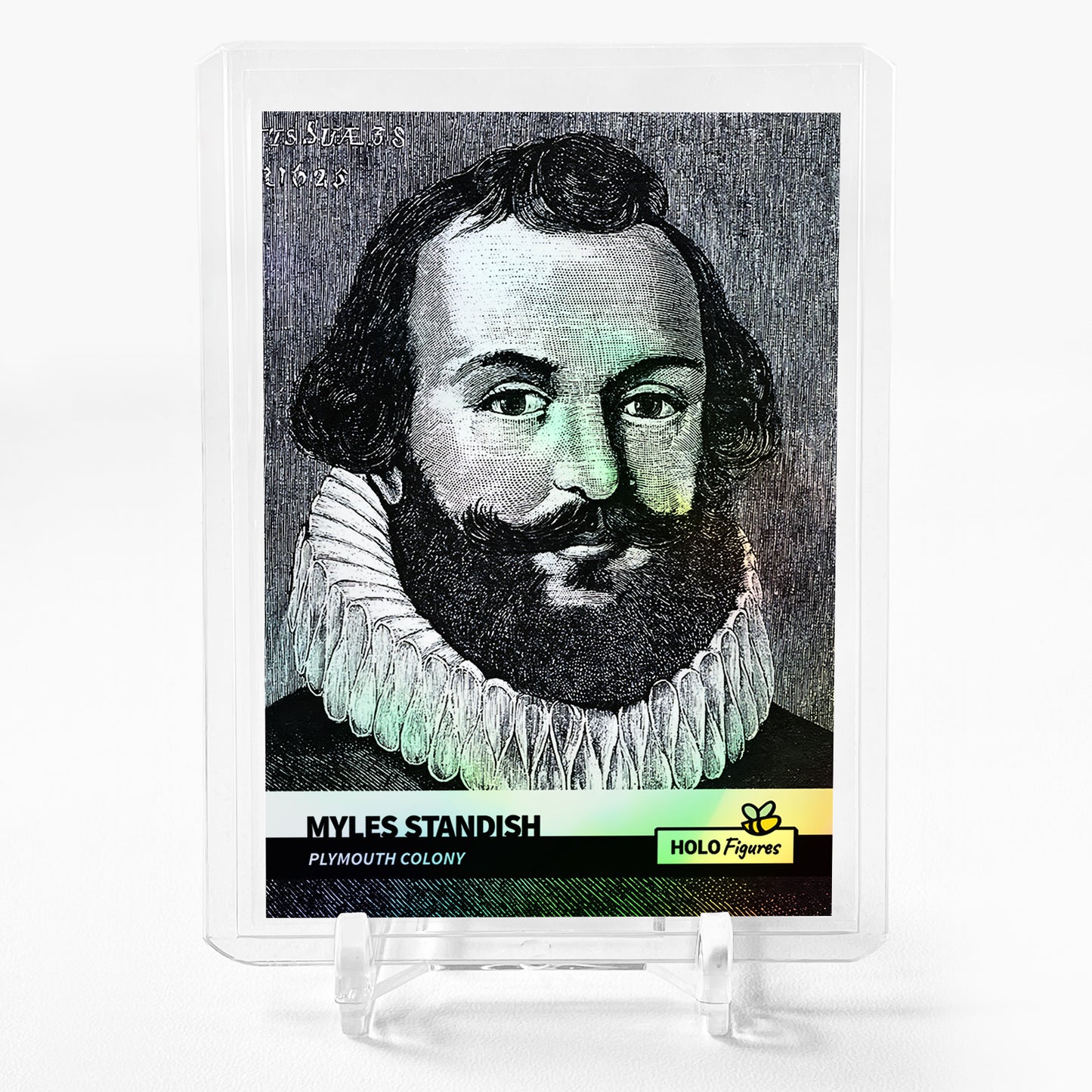 MYLES STANDISH Card 2023 GleeBeeCo Holo Figures Plymouth Colony #MPL8