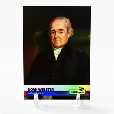 NOAH WEBSTER The Dictionary Art Card 2023 GleeBeeCo Holo Figures #NHTH