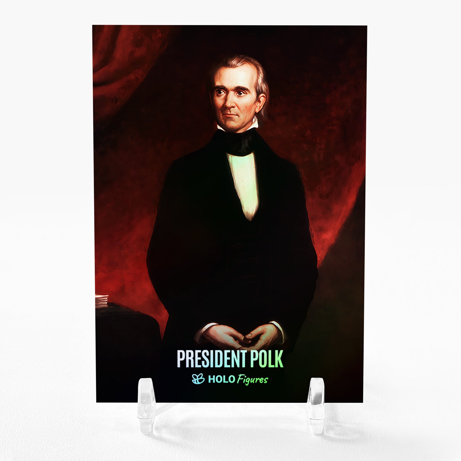 PRESIDENT POLK White House Portrait James K. Polk Art Card 2023 GleeBeeCo #PB42
