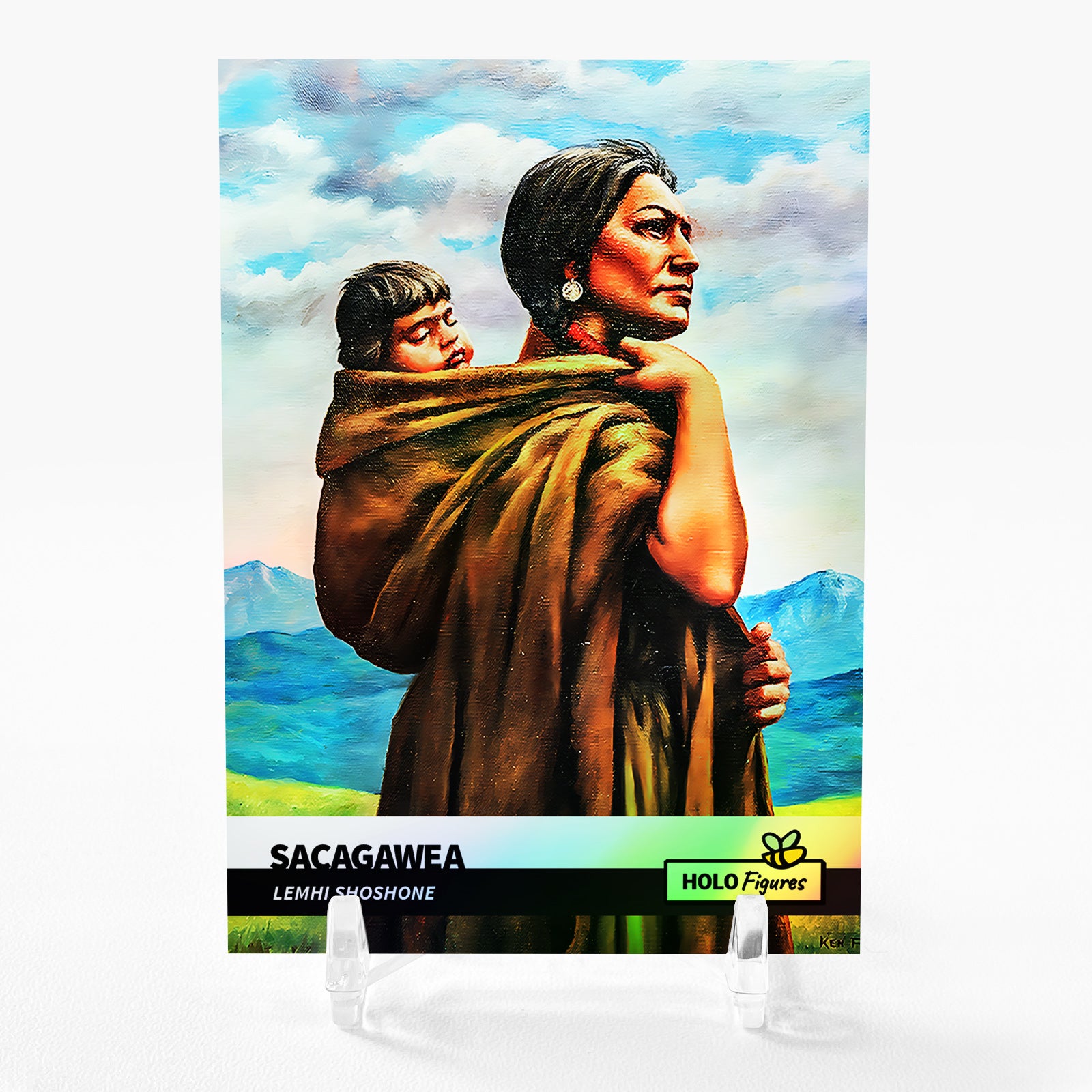 SACAGAWEA Card 2023 GleeBeeCo Holo Figures Lemhi Shoshone #SCLM