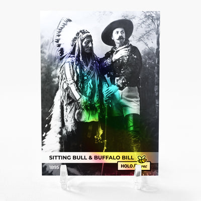 SITTING BULL AND BUFFALO BILL 1895 Photo Card 2023 GleeBeeCo Holo Figures #ST18