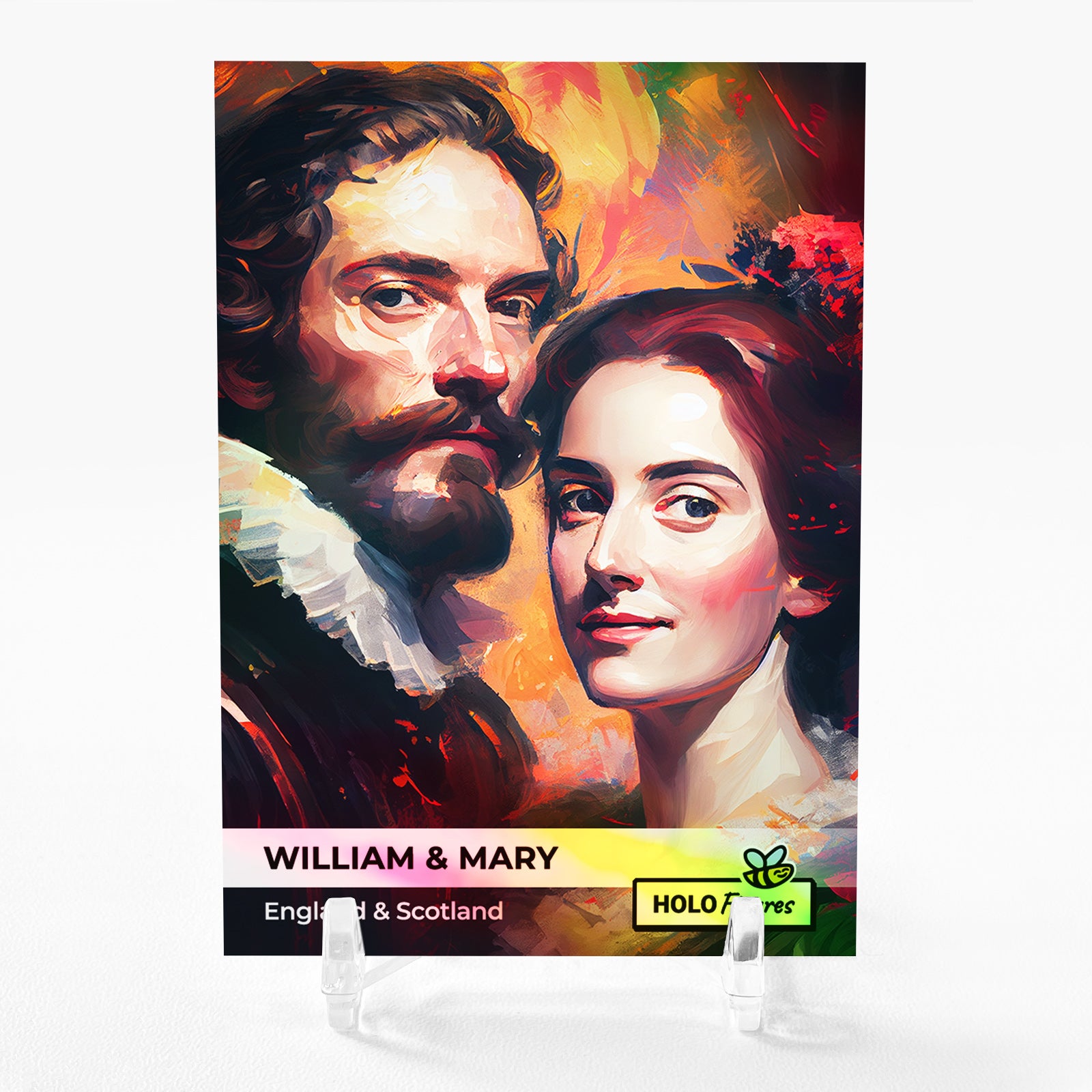 WILLIAM AND MARY England and Scotland Card GBC #WAEA