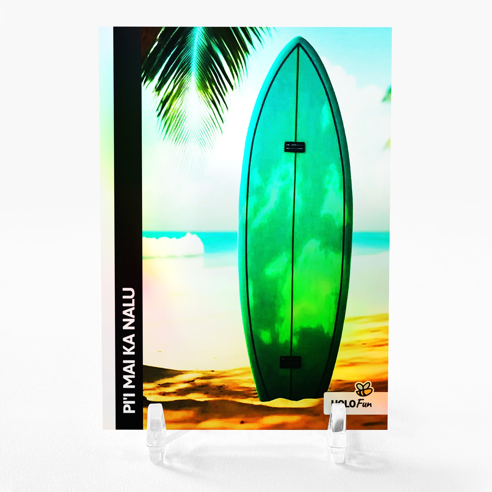 SURF'S UP Photo Trading Card 2023 GleeBeeCo Holo Fun Pi'i mai ka nalu #SRPM