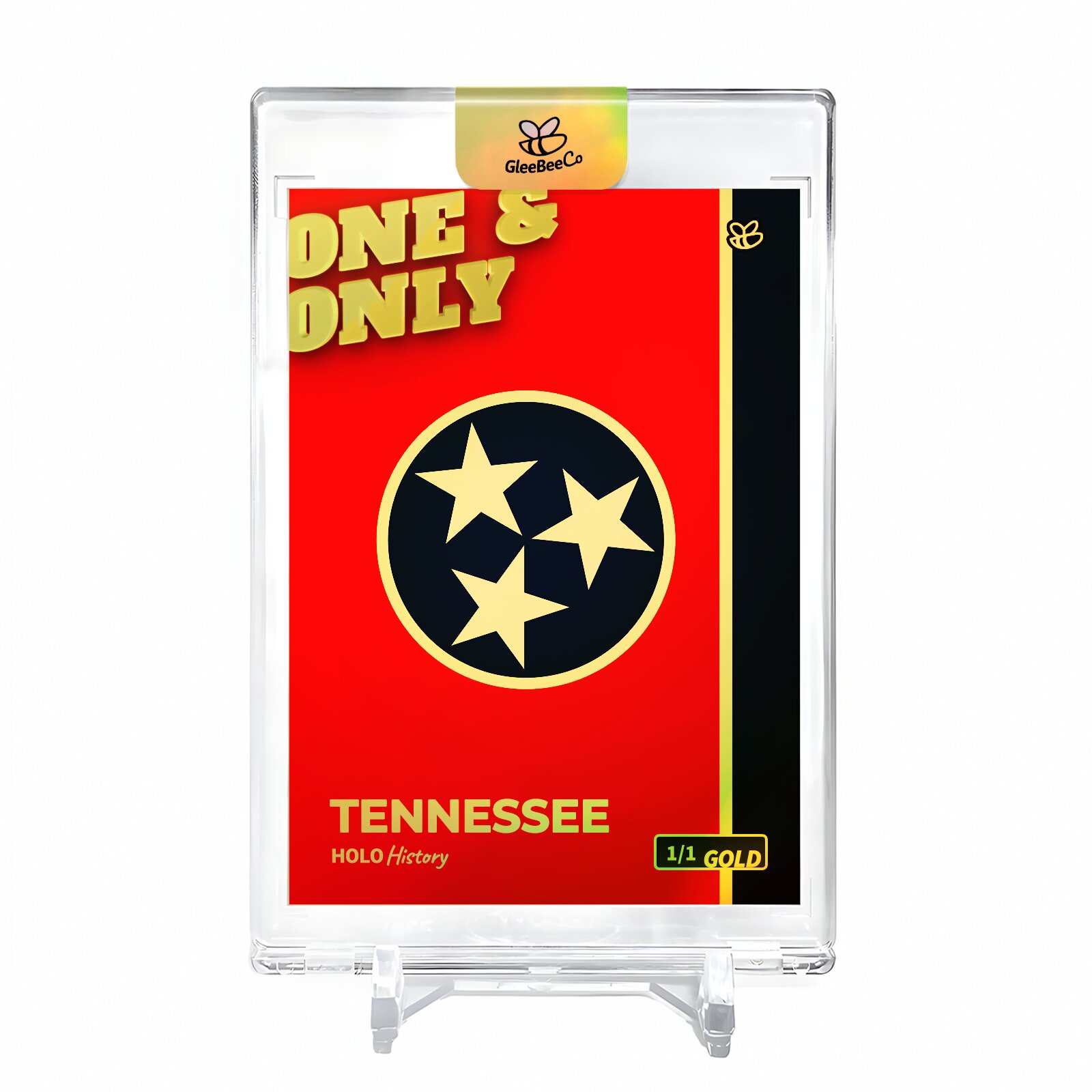 FLAG OF TENNESSEE U.S. State Flags Holo Gold Card 2023 GleeBeeCo #1247-G 1/1