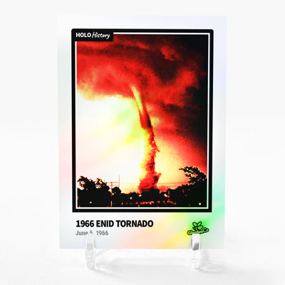 1966 ENID TORNADO Card 2023 GleeBeeCo Holo History June 5