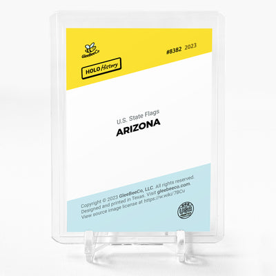 FLAG OF ARIZONA U.S. State Flags Card Holo History 2023 GleeBeeCo #8382