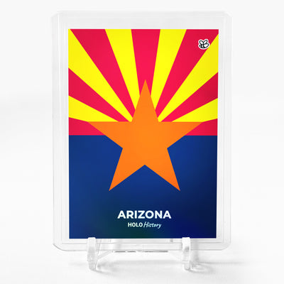 FLAG OF ARIZONA U.S. State Flags Card Holo History 2023 GleeBeeCo #8382