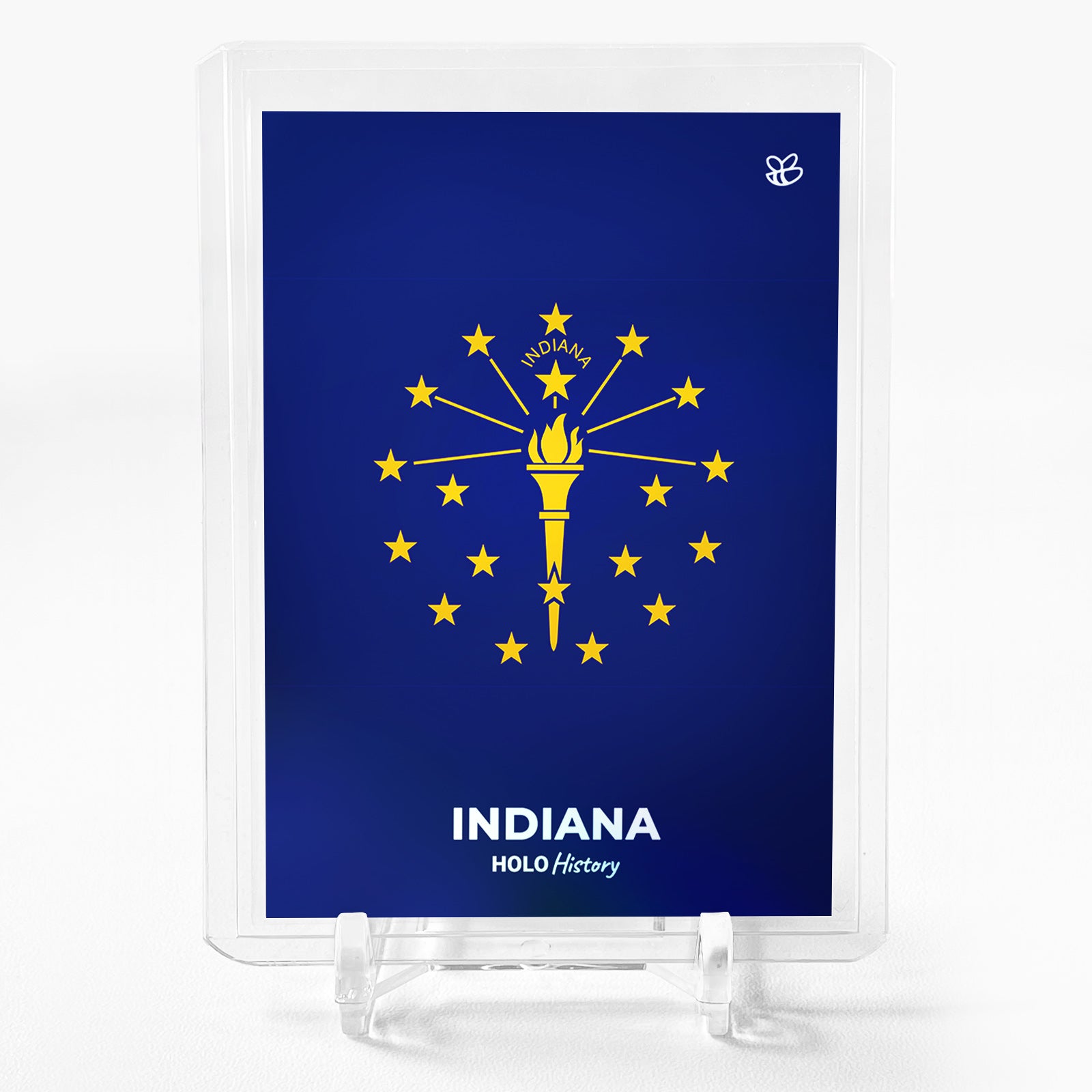 FLAG OF INDIANA U.S. State Flags Indiana Flag Trading Card 2023 GleeBeeCo #8D77