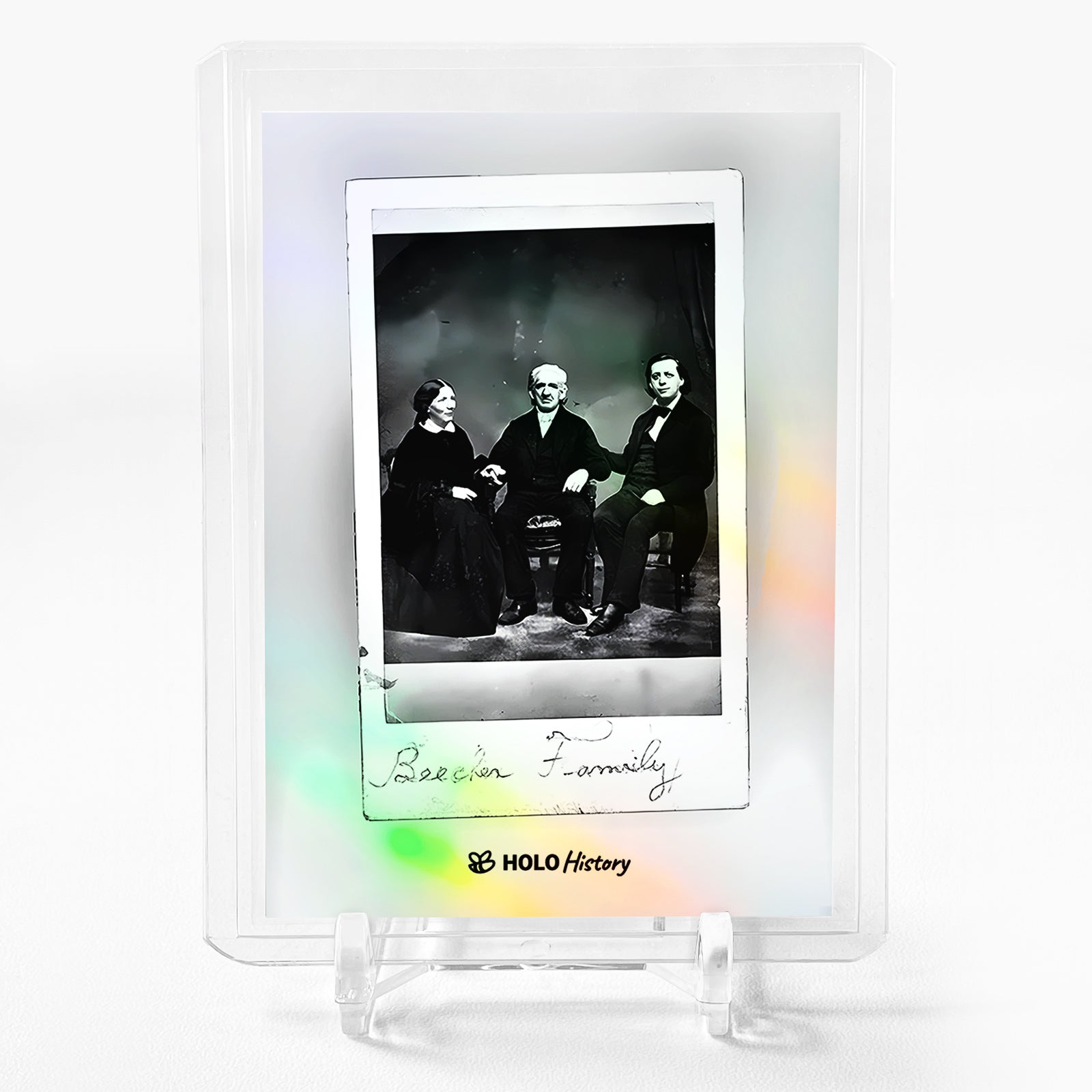 BEECHER FAMILY circa 1865 Photo Card Holo History 2023 GleeBeeCo #BCCR