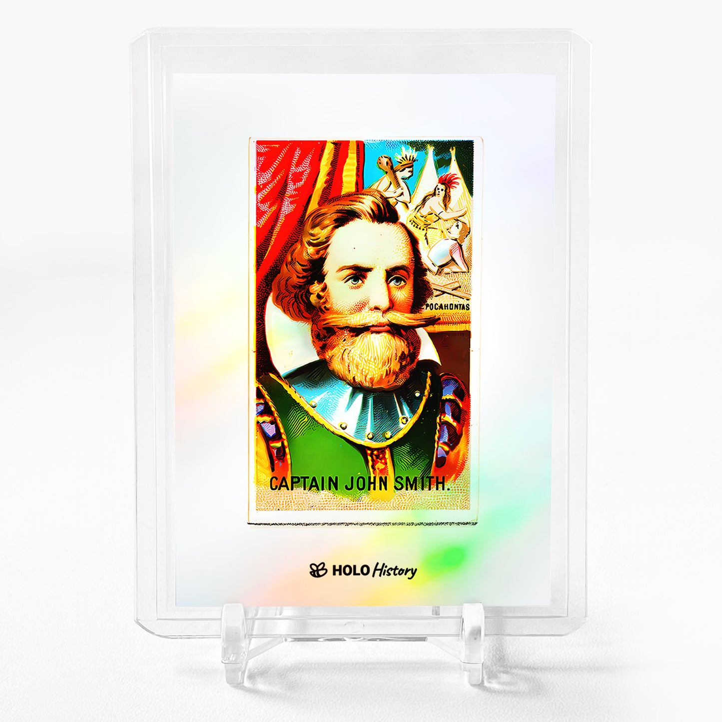 CAPTAIN JOHN SMITH Holographic Art Card 2023 GleeBeeCo Holo History #CBC4