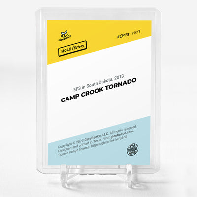 CAMP CROOK TORNADO Photo Card Holo History 2023 GleeBeeCo #CM3F