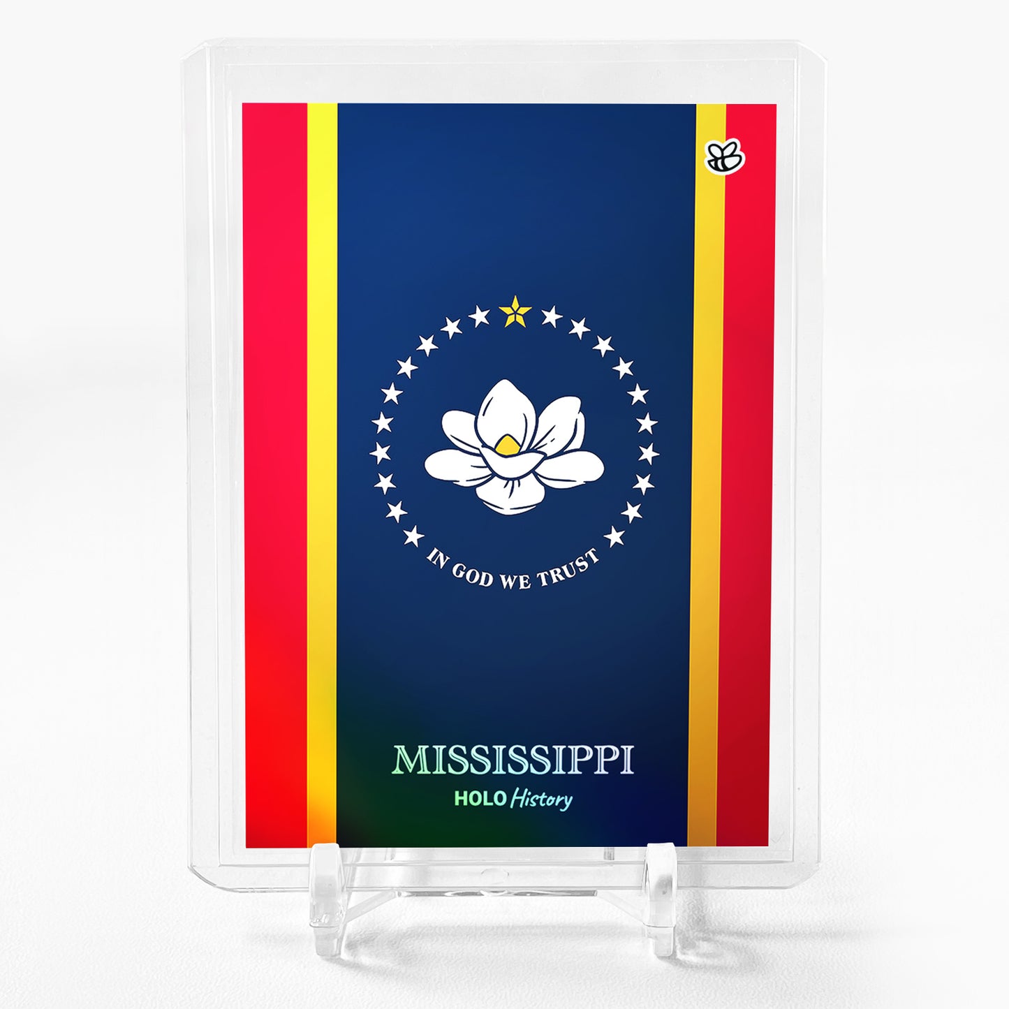 FLAG OF MISSISSIPPI Card 2023 GleeBeeCo Holo History (Mississippi Flag) #DFB8