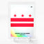 DISTRICT OF COLUMBIA FLAG Holographic Card Holo History 2023 GBC #DUT2 BEAUTIFUL