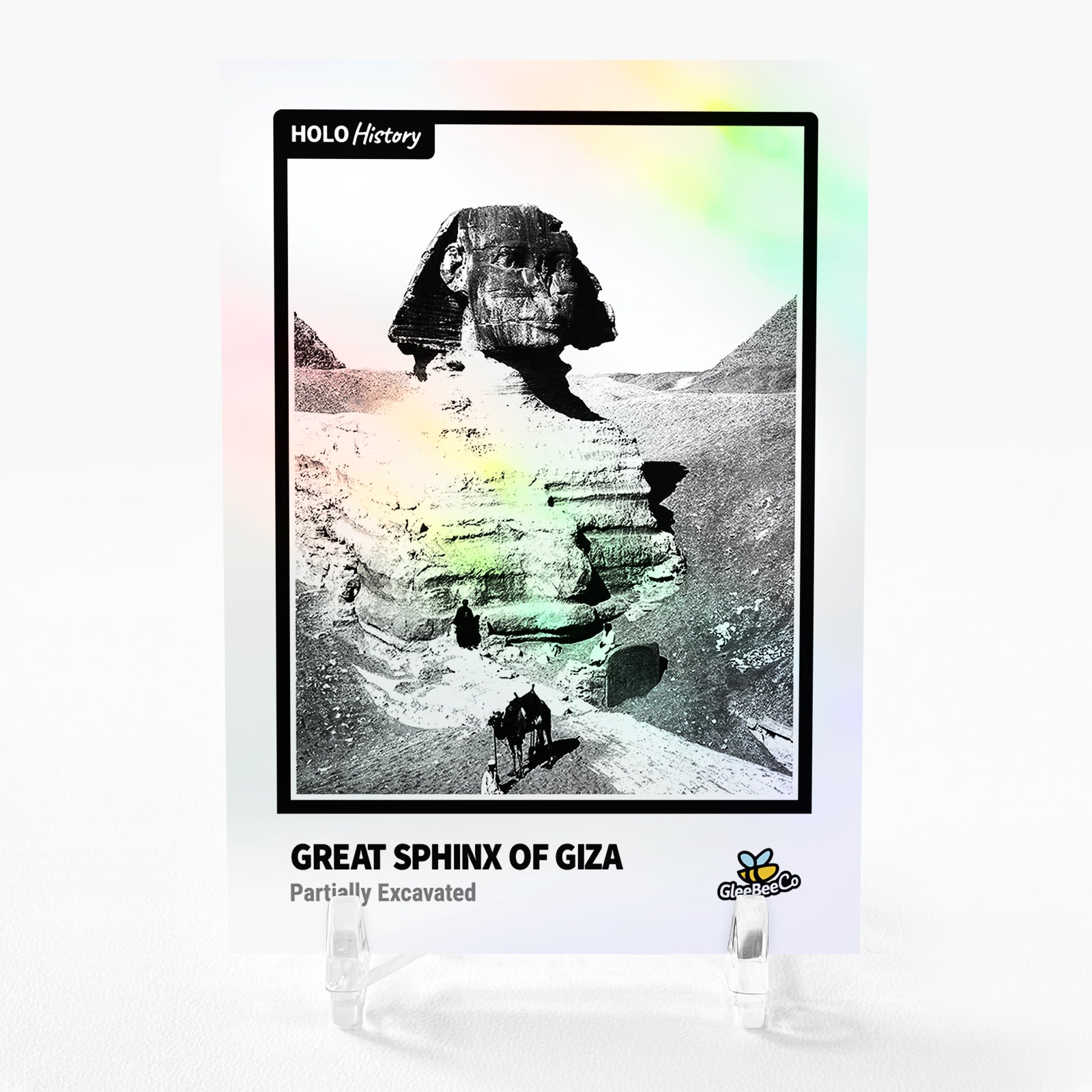 GREAT SPHINX OF GIZA Holographic Card 2023 GleeBeeCo Holo History #GRPR