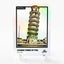 LEANING TOWER OF PISA Holographic Photo Card 2023 GleeBeeCo Holo History #L839