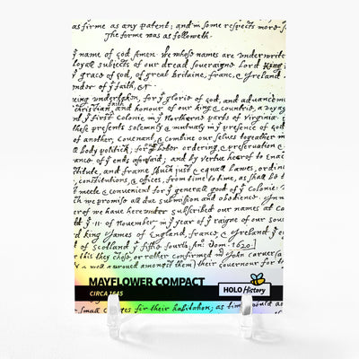 MAYFLOWER COMPACT circa 1645 Card 2023 GleeBeeCo Holo History #MCR8