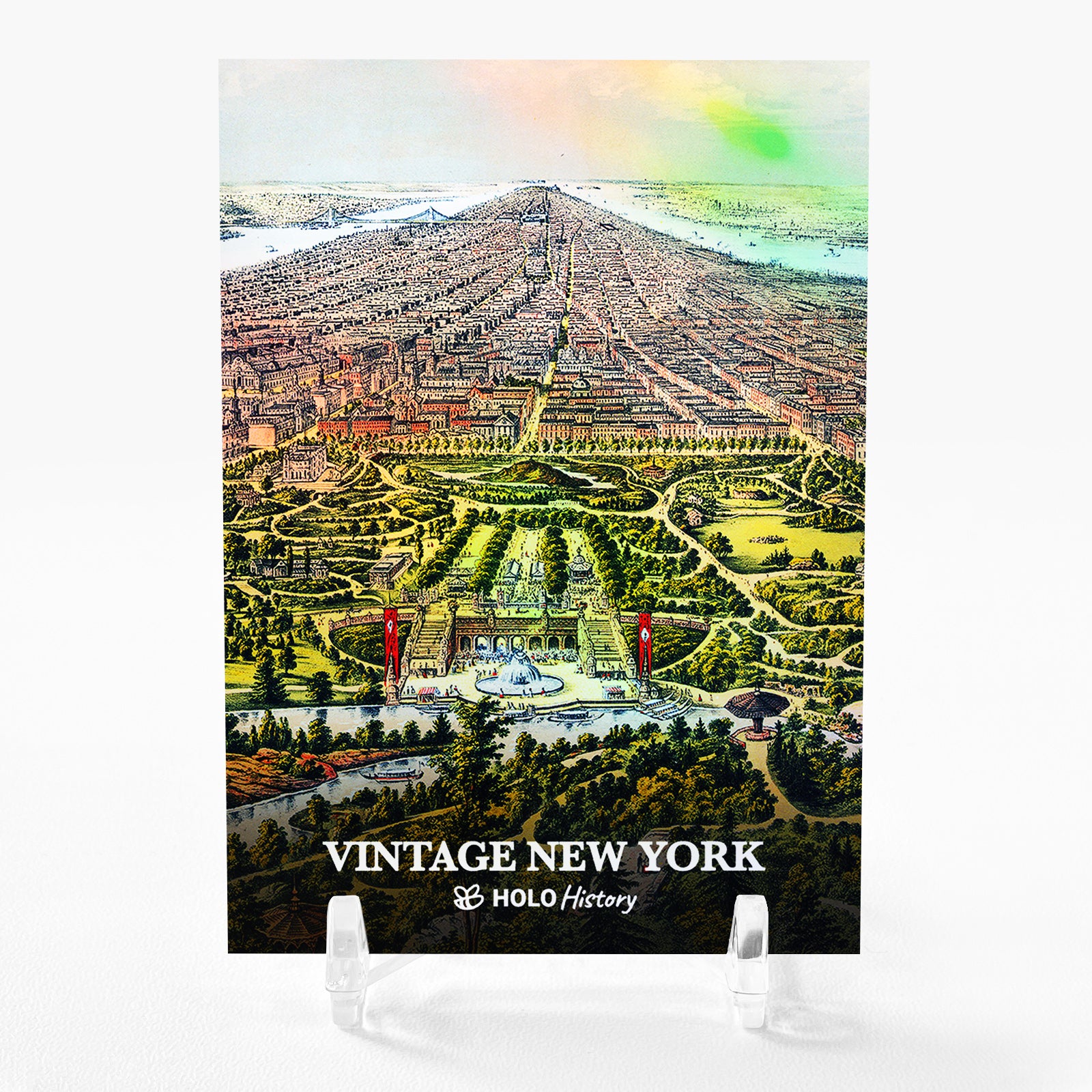 NEW YORK 1873 Art Card 2023 GleeBeeCo Holo History #NW18