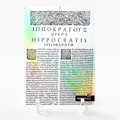 THE HIPPOCRATIC OATH Holographic Card 2023 GleeBeeCo Holo History #THLT