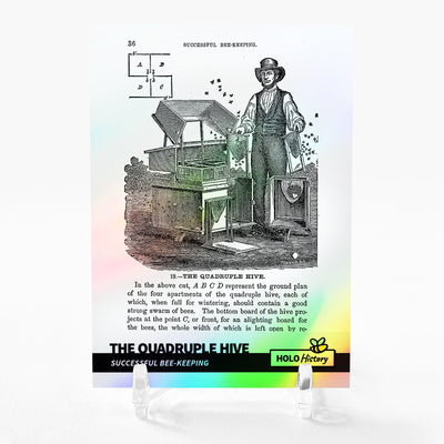 THE QUADRUPLE HIVE Card 2023 GleeBeeCo Holo History Successful Bee-keeping #THSC