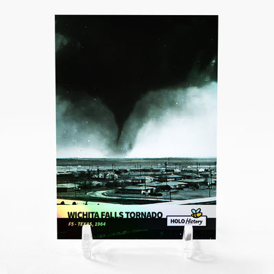 WICHITA FALLS TORNADO Holographic Photo Card 2023 GleeBeeCo Holo History #WCF5