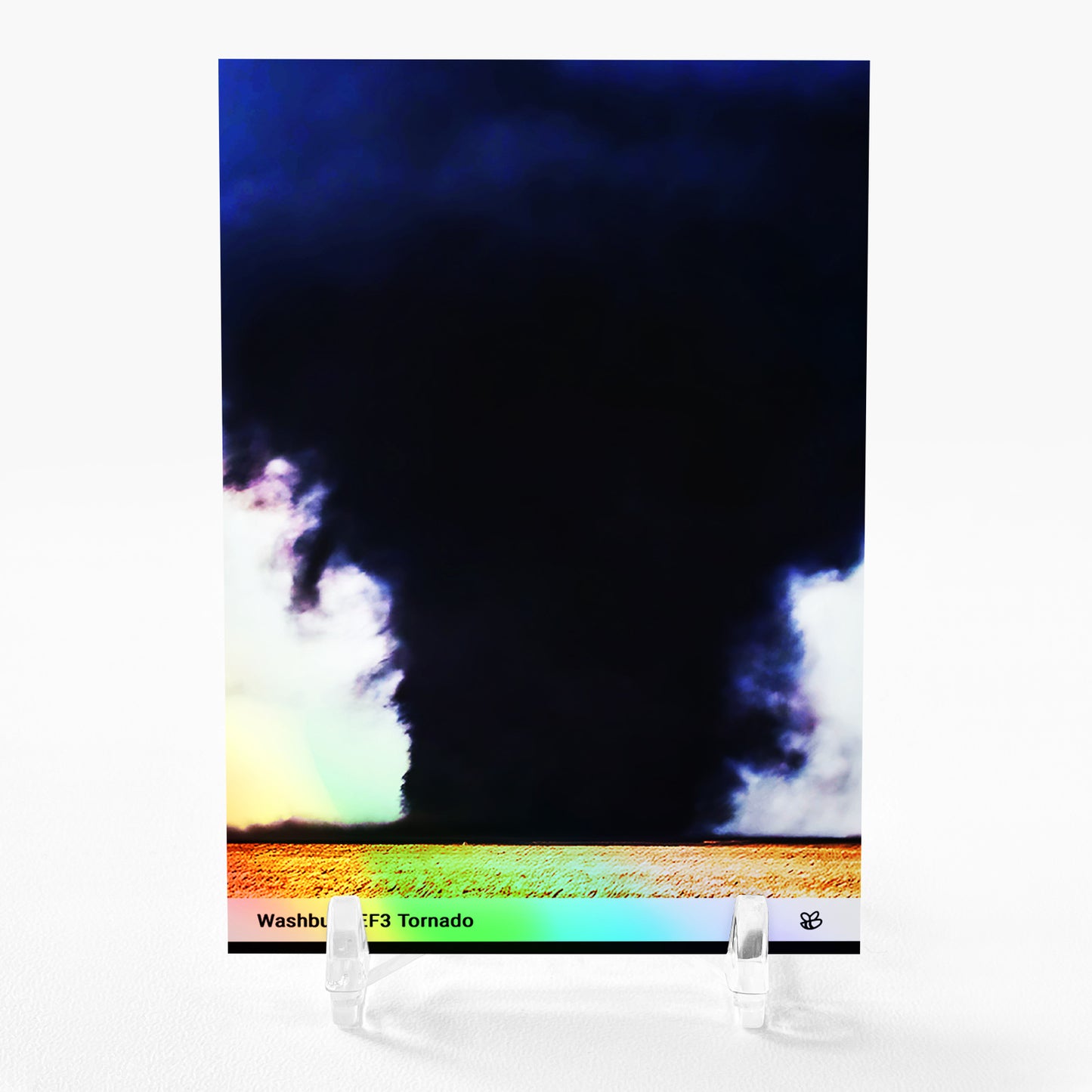 WASHBURN EF3 TORNADO Holographic Photo Card Holo History 2023 GleeBeeCo #WSLB