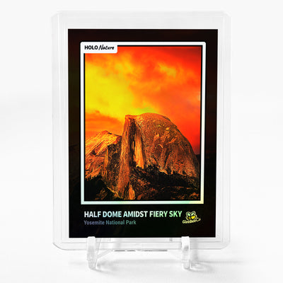 HALF DOME AMIDST FIERY SKY Photo Trading Card 2023 GleeBeeCo Holo Nature #HLSD