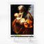 ST. JOSEPH WITH INFANT JESUS Guido Reni Card 2023 GleeBeeCo Holo Paint #STGD