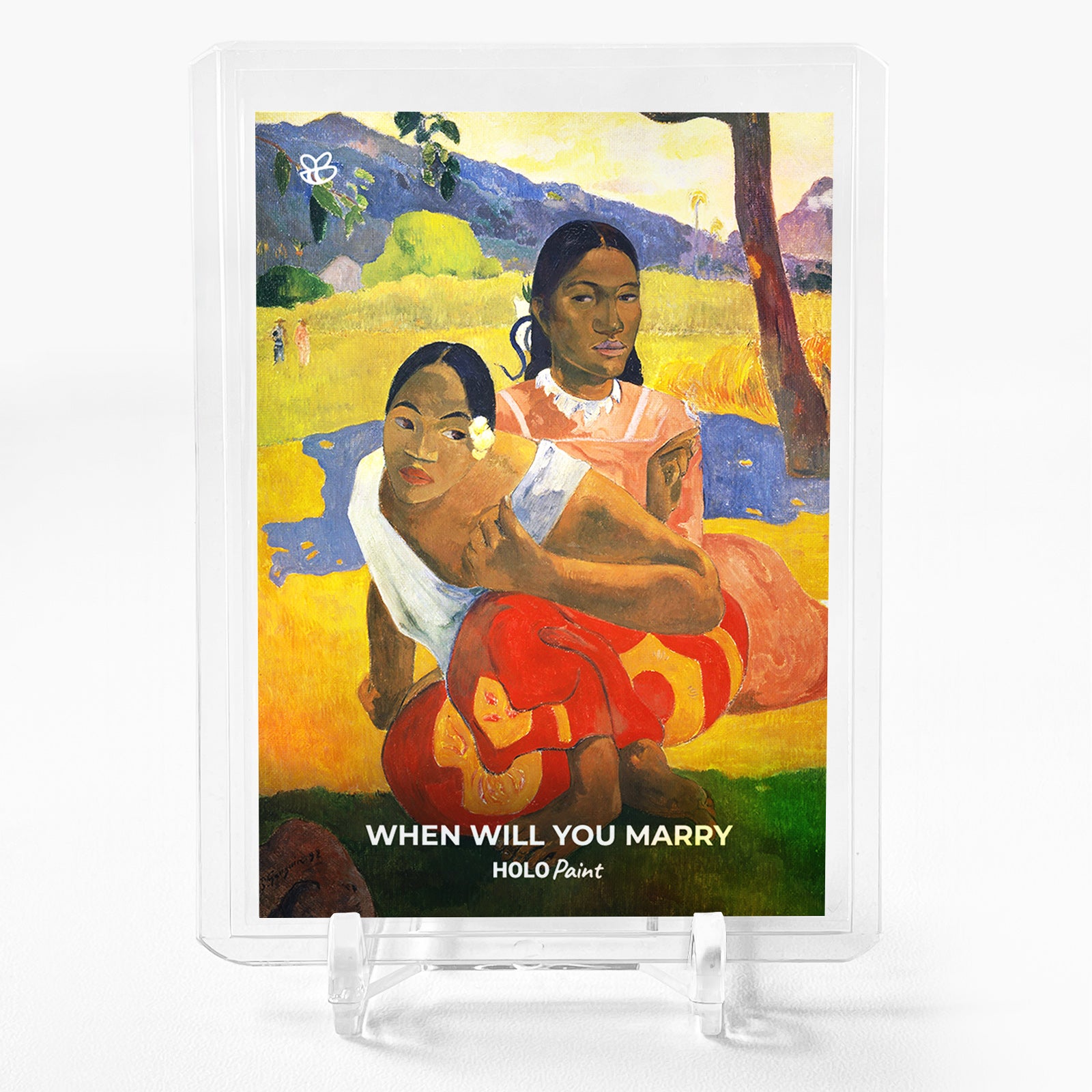 WHEN WILL YOU MARRY Paul Gauguin Card 2023 GleeBeeCo Holo Paint #WWPG