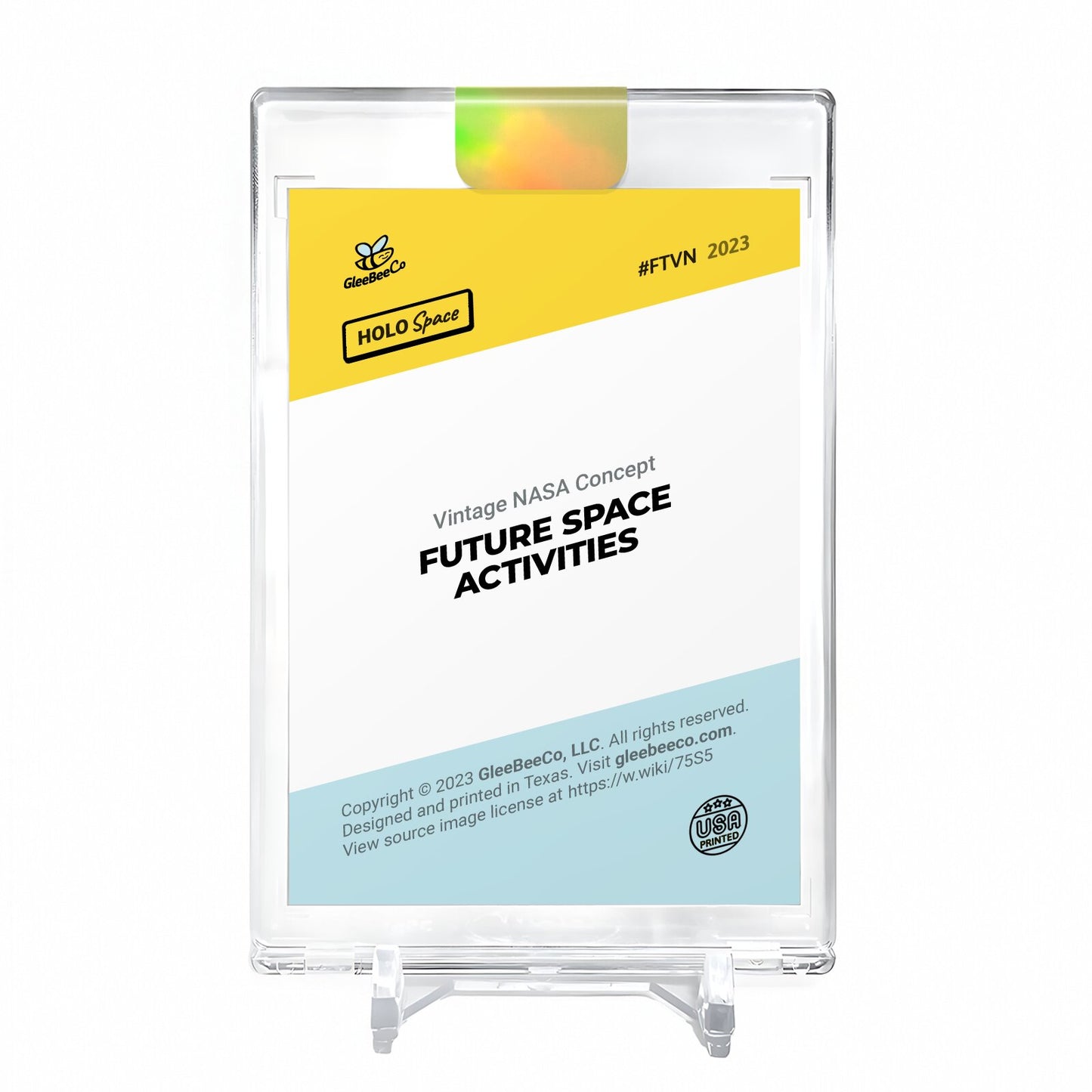 FUTURE SPACE ACTIVITIES Card 2023 GleeBeeCo Holo Space #FTVN *GOLD* Encased 1/1